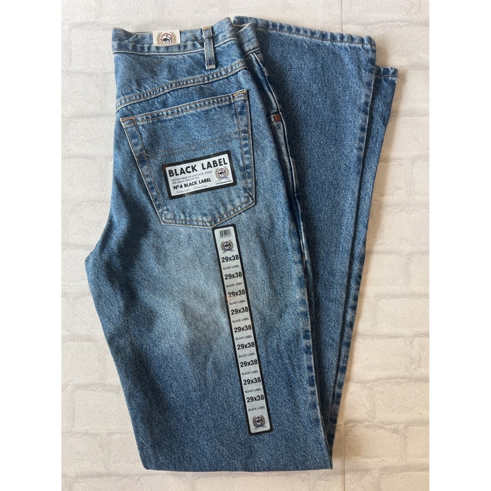 NWT Cinch Black Label No 4 Relaxed Straight Leg Jeans 29x38 Medium Wash Denim